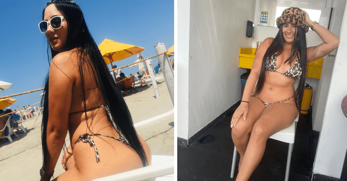 Bikini colorido de chica de mexico anonimo